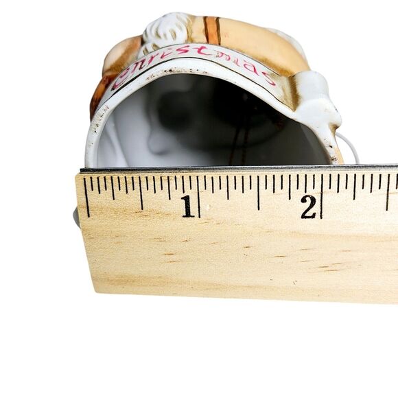 Christmas Vtg Collectible Ceramic Santa Claus Bell Ornament KSA Kurt S Adler Inc - Picture 8 of 12